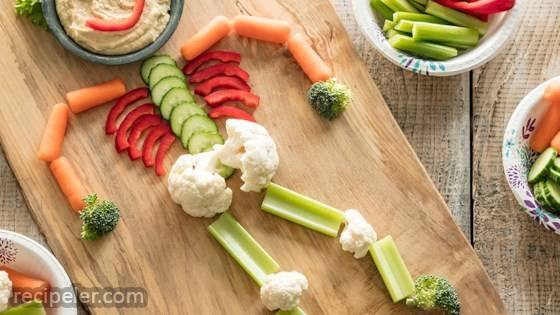 Skeleton Veggies And Dip