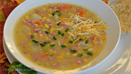 Slow Cooked Ham and Potato Chowder