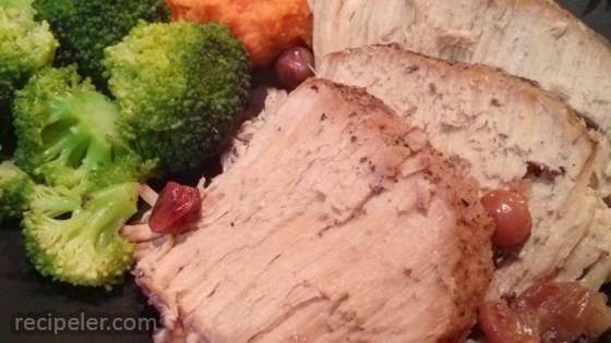 Slow Cooker Cranberry and Muscadine Pork Roast