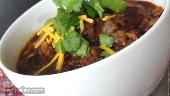 Slow Cooker Turkey Chili with Kidney Beans
