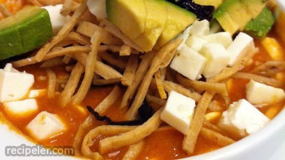 Sopa De Tortilla (real Mexican Tortilla Soup)