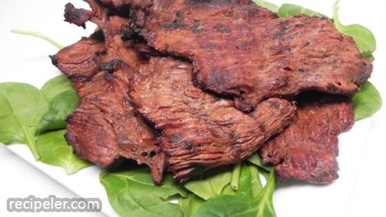 Soy Marinated Skirt Steak