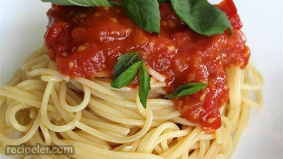 Spaghetti Sauce With Fresh Tomatoes