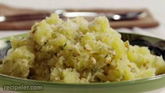 Spaghetti Squash With Pine Nuts, Sage, And Romano