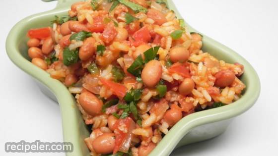 Spanish Rice and Beans with Bacon