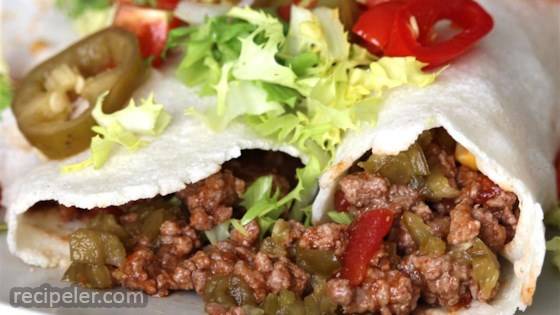 Spicy Beef Burritos