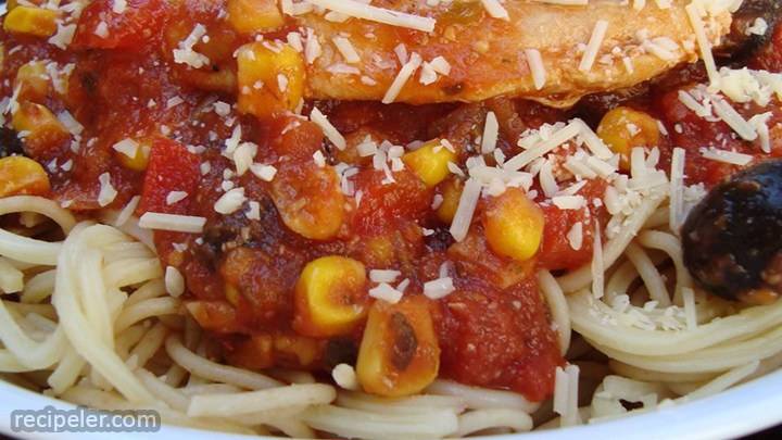 spicy chicken spaghetti