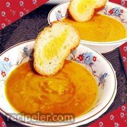 Spicy Pumpkin and Sweet Potato Soup