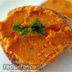 Spicy Roasted Red Pepper And Feta Hummus
