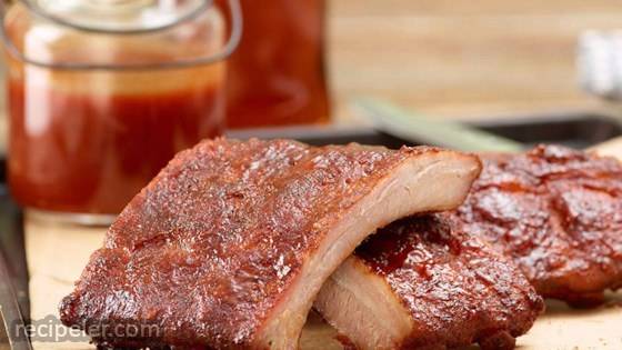 Spicy Smoked Back Ribs with Maple Glaze
