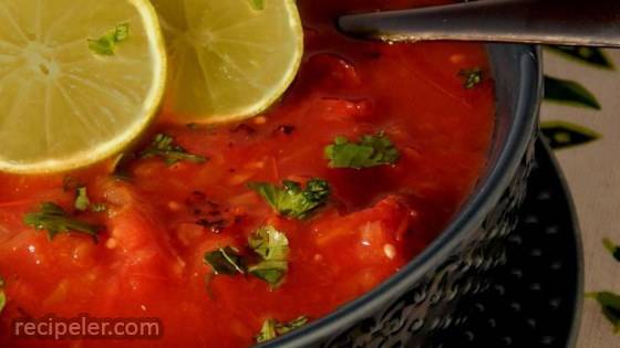 Spicy Tequila-Lime Tomato Soup