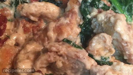 Spinach and Bacon Chicken