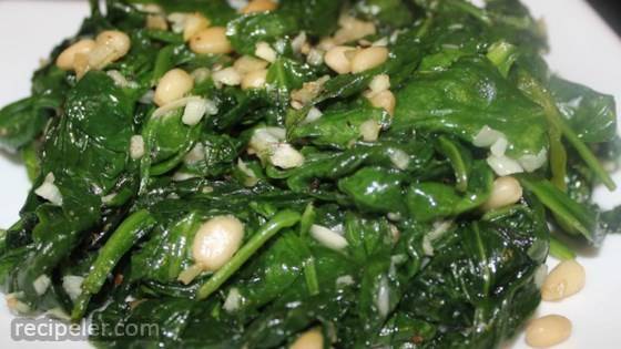 Spinach And Pine Nuts