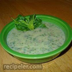 Spinach, Potato, and Nutmeg Soup