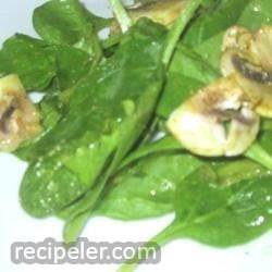 Spinach Salad with Curry Vinaigrette