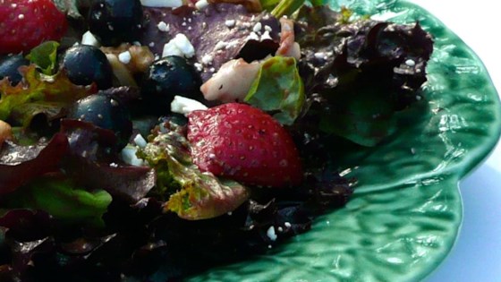 Spring Salad With Blueberry Balsamic Dressing