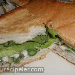 Springtime Asparagus and Parmesan Sandwich