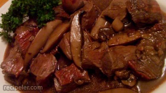 Steak Tips with Mushroom Sauce