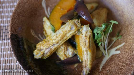 Steamed Chicken Curry with Kabocha