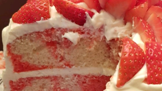 Strawberry Marble Cake