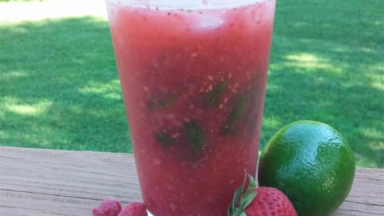 Strawberry-raspberry Mojito