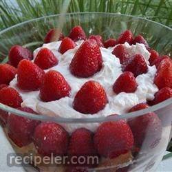 Strawberry Shortcake with Cheesecake Whipped Cream