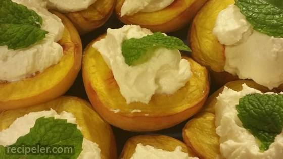 Succulent Grilled Peaches with Honey Chevre