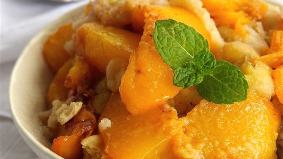 Sugar Free Peach And Banana Cobbler