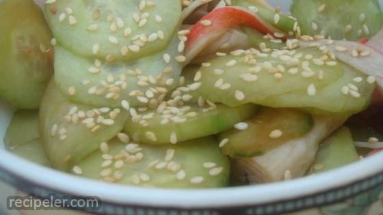 Sunomono (Japanese Cucumber and Seafood Salad)