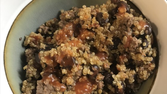 super easy southwest-style quinoa (cooked in rice cooker)