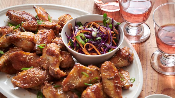 sweet and garlicky korean chicken wings