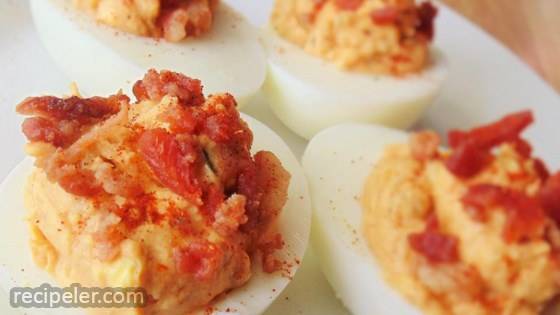 Sweet and Savory Peanut Butter Deviled Eggs