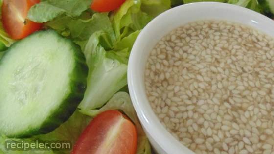 Sweet and Sour Sesame Seed Salad Dressing
