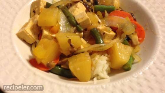 Sweet And Sour Tofu Veggies