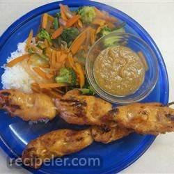 Sweet and Spicy Chicken Satay