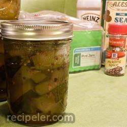 Sweet Chunk Zucchini Pickles