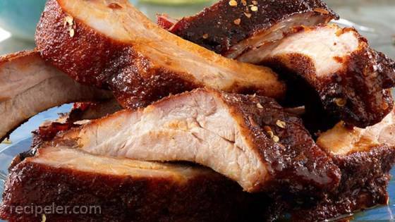Sweet & Spicy Asian Style BBQ Back Ribs