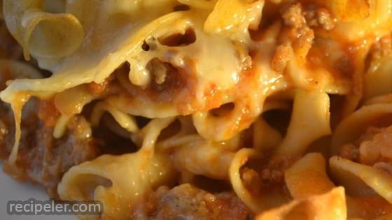 Swiss Cheese Noodle Bake