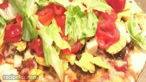 Taco Pizza with Grilled Halloumi