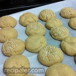 tahini butter cookies