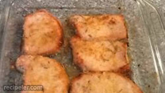 Talian Breaded Baked Pork Chops