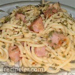 talian spaghetti with ham