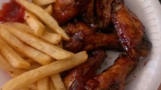 tangy barbecued wings