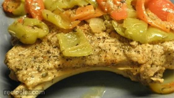 Tangy Pork Chops with Vegetables