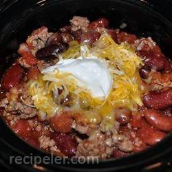 Ten Minute Chipotle Spiced Beef and Bean Chili