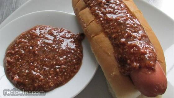 Texas Hot Wiener Sauce (Ulster County New York Style)