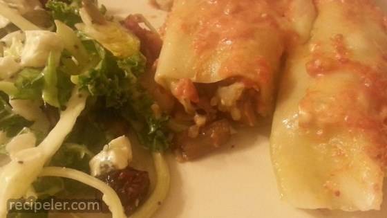 Three Meat Cannelloni Bake