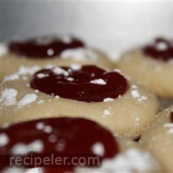 thumbprint shortbread cookies