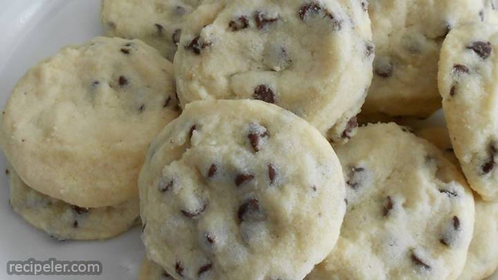 Tina's Shortbread Chocolate Chip Cookies