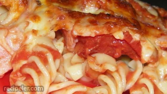 Tomato and Bacon Pasta Bake